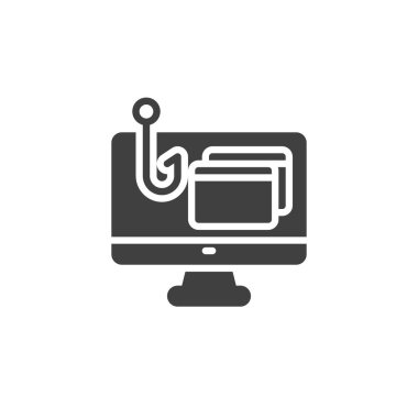 Phishing saldırı vektör simgesi