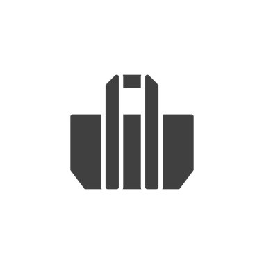 Bakkal çanta vektör simgesi