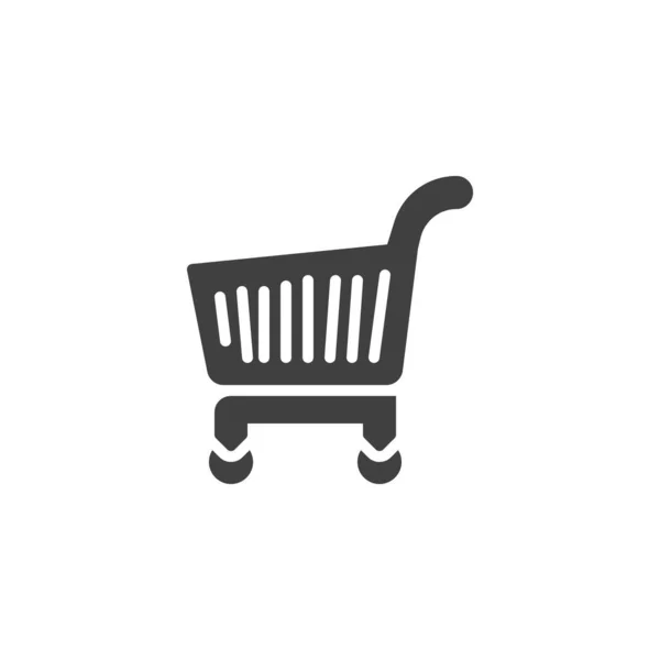 Shopping trolley vector icon — Stock Vector