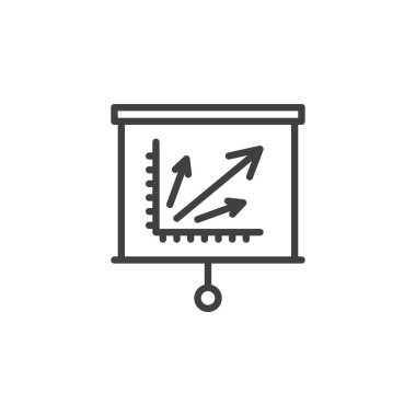 İş sunum ekranı simgesi