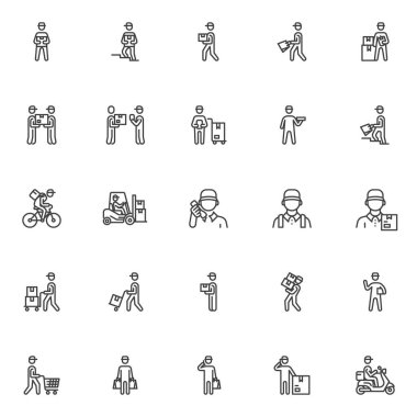 Kurye gönderme servis satırı simgeleri ayarlandı