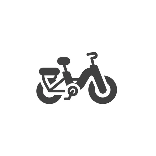 Ícone de vetor de bicicleta elétrica — Vetor de Stock