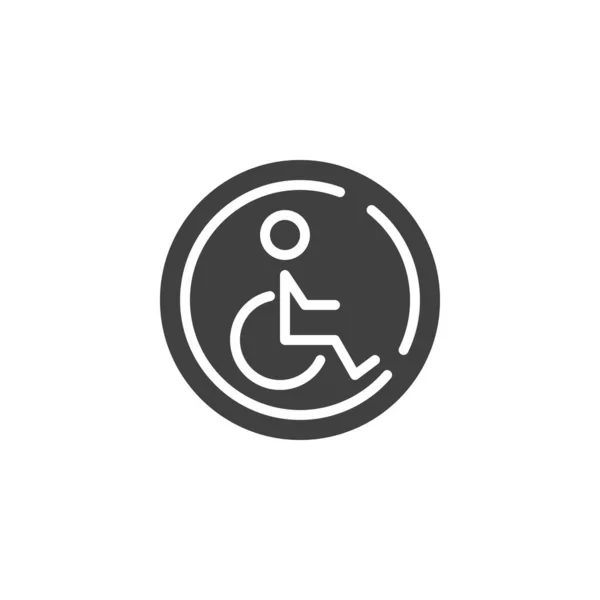 Icône vectorielle de stationnement pour personnes handicapées — Image vectorielle