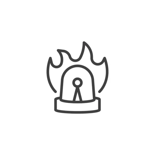Feuermelder-Symbol — Stockvektor