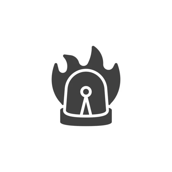 Fire alarm vector icon — Stock Vector