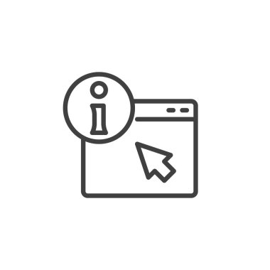 Web sayfası, bilgi satırı simgesi