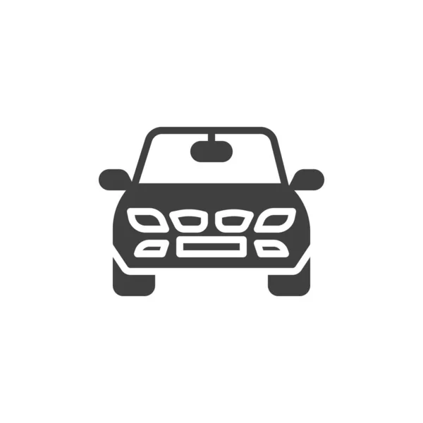 Icona vettoriale vista frontale auto — Vettoriale Stock