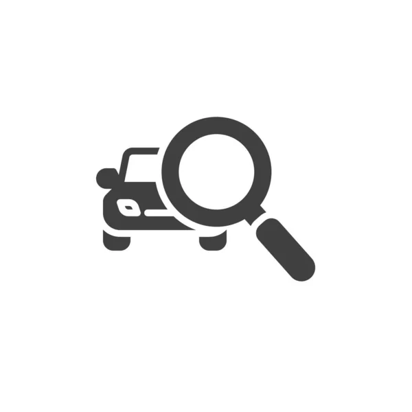 Search car vector icon — Stock Vector