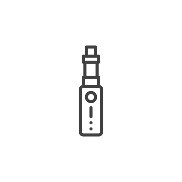 Vaping device line icon — Stock Vector