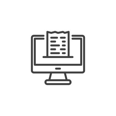 Çevrimiçi ödeme kontrol satırı simgesi