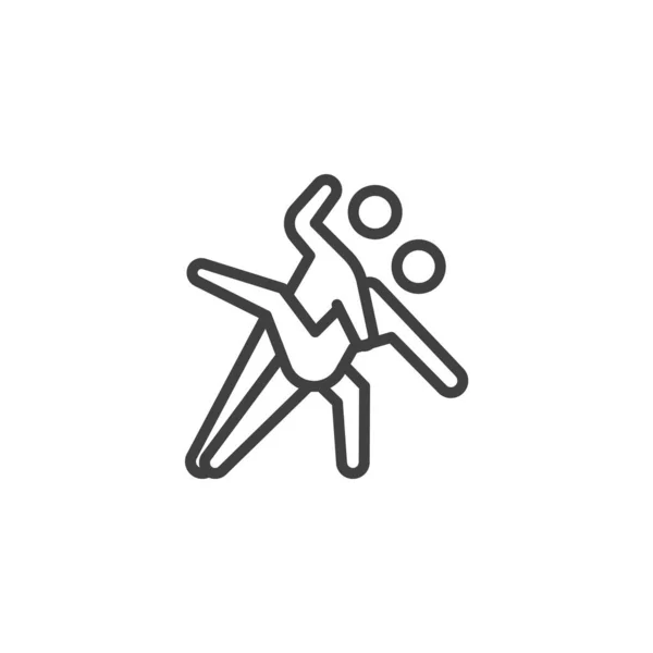 Символ танго-линии — стоковый вектор