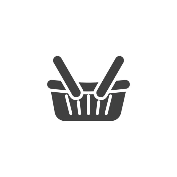 Shopping basket vector icon — Stock Vector