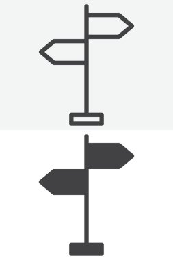 İmza işaretçisi farklı biçim simgesi seti. Çizgi, taslak ve katı ikon vektör sembolü ile düzenlenebilir vuruş. Yol bulma için işaret çubuğu simgesi.