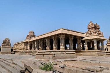 Antik taş Vithala tapınağını Hampi, Karnataka, Hindistan 'da yaptı..