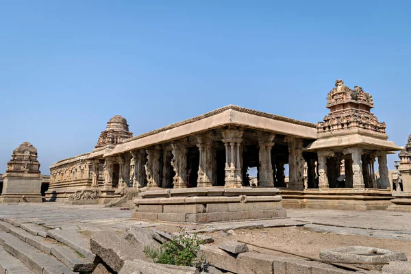 Forntida Sten Gjorde Vithala Tempel Hampi Karnataka Indien — Stockfoto