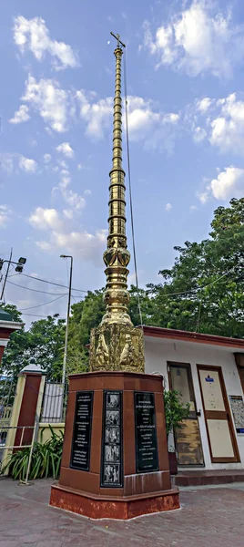 Vandiyur Mariamman Templo Localizado Dentro Lago Madurai Índia — Fotografia de Stock