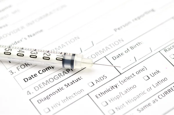 Hiv-Testform — Stockfoto