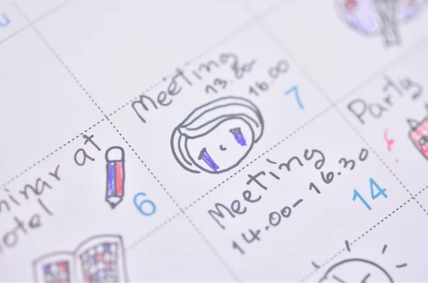 Time planner or calendar — Stock Photo, Image