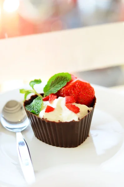 Full Heart Chocolate Cup Cake