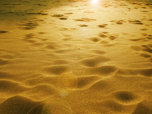 Nature of art on the sand surface by the wind blow. — Stock Photo, Image