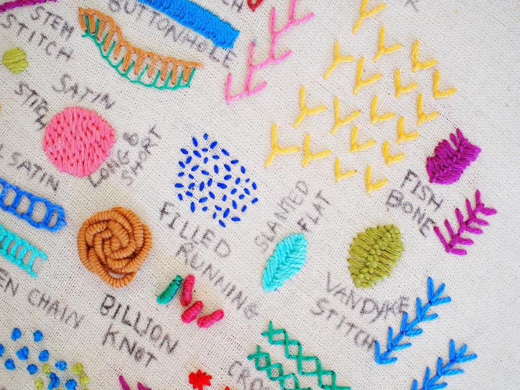 Types of embroidery — Stock Photo © pimnana 90968330