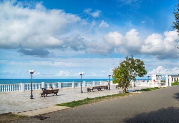 Hermoso Paisaje Marino Día Verano Mar Negro Ciudad Anapa Rusia — Foto de Stock