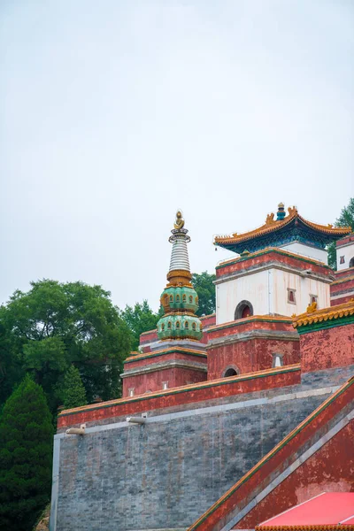 Tour Blanche Dans Palais Été Pékin Chine — Photo