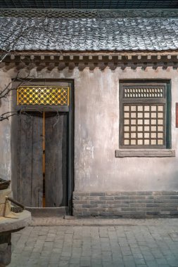 Anti-Japon Savaşı sırasında Çin 'deki köy evleri. 