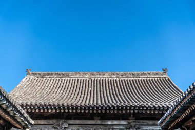 Eski Çin 'deki lüks konutun mimari kompleksi. 