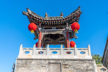 Eski Çin 'deki lüks konutun mimari kompleksi. 