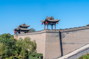 Eski Çin 'deki lüks konutun mimari kompleksi. 