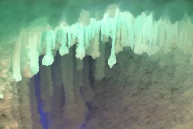 Wannian buz mağarası, Shanxi Eyaleti, Çin 