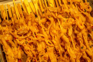 Chengdu ünlü yemek teli tütsüsü. 