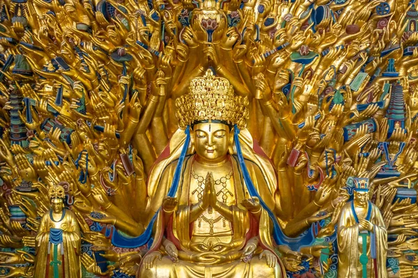 The thousand-hand audio-visual image in dazu rock carvings in chongqing, China