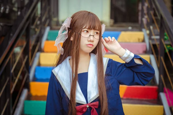 Vacker Ung Kinesisk Flicka — Stockfoto