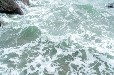 Beihai, Guangxi, Çin 'deki Weizhou Adası plajı.