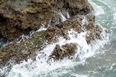 Beihai, Guangxi, Çin 'deki Weizhou Adası plajı.