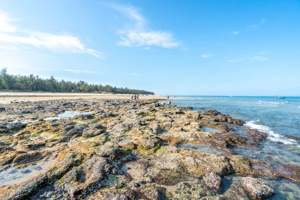 Denizde dalgalar ve kayalar