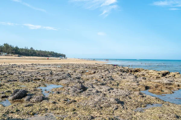 Denizde dalgalar ve kayalar