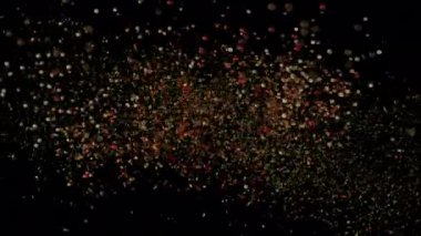 Kurutulmuş Baharatların Süper Yavaş Hareketi Çarpışıyor, 1000fps. Yüksek Hız Sinema Kamerası, 4K.