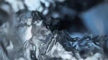 Sallanan Su Arkaplanı 'nın 1000 fp' lik Süper Yavaş Çekimi. Yüksek Hız Sinema Kamerası, 4K.