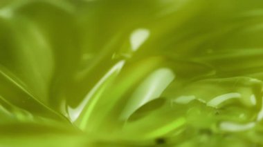 Dönen Zeytinyağı Dalgaları 'nın Süper Yavaş Hareketi. Yüksek Hız Sinema Kamerası, 4K.