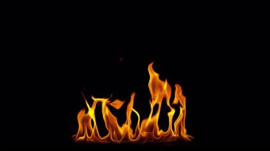 Ateş Ateşi 'nin Süper Yavaş Çekimi, Kara Arkaplan' da izole edildi. 4K 'de yüksek hızlı sinema kamerasıyla çekilmiş..