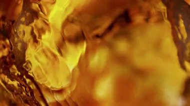 Sallanan Rom Arkaplanının Süper Yavaş Çekimi, 1000fps 'de. Yüksek Hız Sinema Kamerası, 4K.