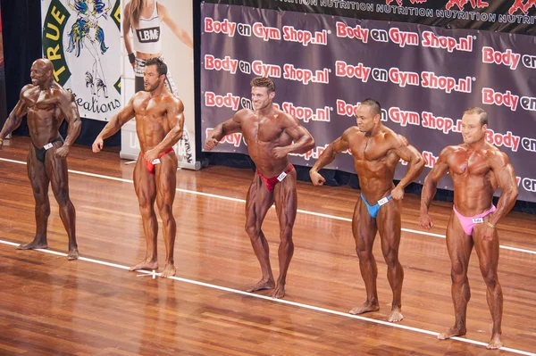 Schiedam, the Netherlands - april 26, 2015. 38th Dutch National Championship Bodybuilding and Fitness (IFBB Netherlands - NBBF) — 图库照片