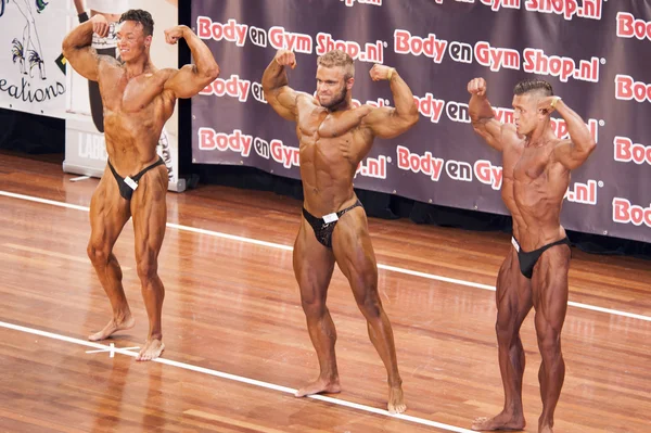 Schiedam, Países Baixos - 26 de abril de 2015. 38th Dutch National Championship Musculação e Fitness (IFBB Países Baixos - NBBF ) — Fotografia de Stock