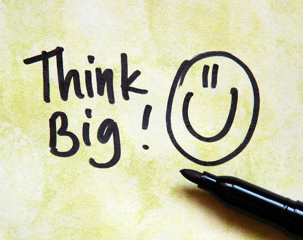 Think big! message — Stock Photo, Image