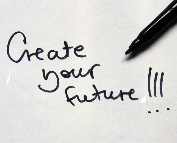 Crea tu mensaje futuro — Foto de Stock