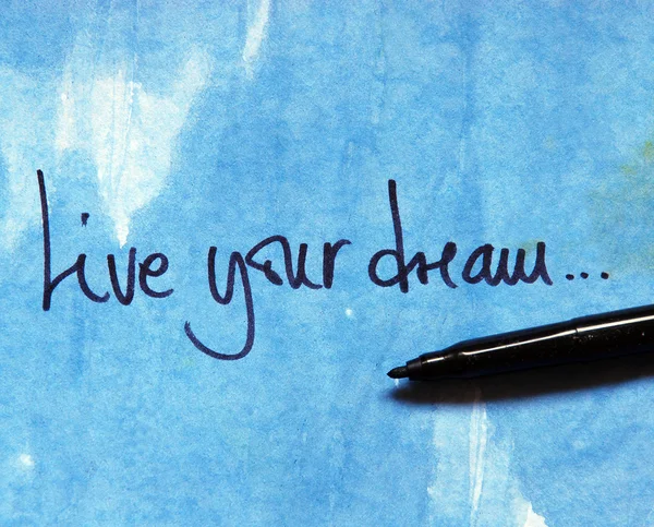 Motivational message with pen — Stock Photo, Image