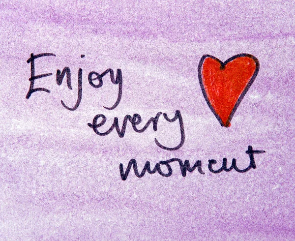 Enjoy every moment — Stock Photo, Image